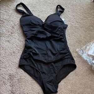 Swimsuits For All Black One-Piece Swimsuit
